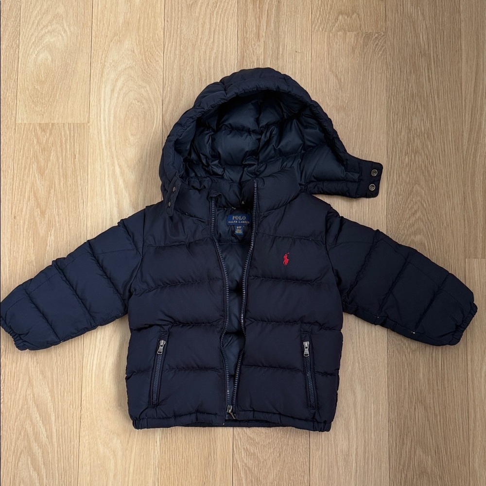 Ralph Lauren Navy Puffer Jacket